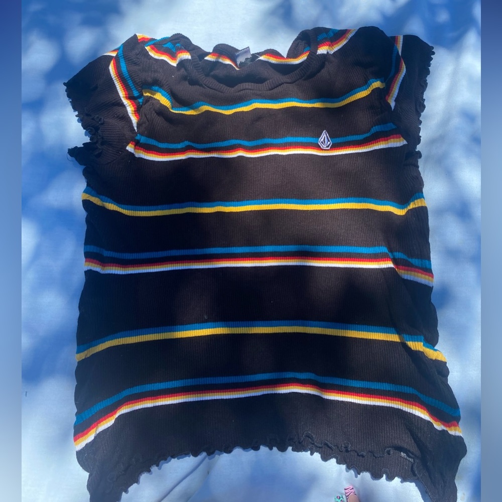 Volcom Striped Graphic Tank